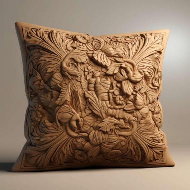 Patterns and decorations Cushion 2 3d model